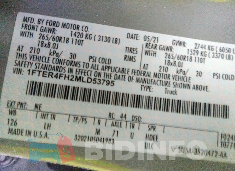 1FTER4FH2MLD53795 Photo# 9