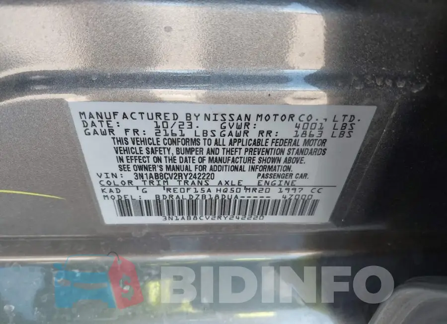 3N1AB8CV2RY242220 Photo# 9