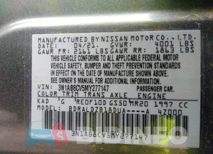 3N1AB8CV5MY277147 Photo# 9