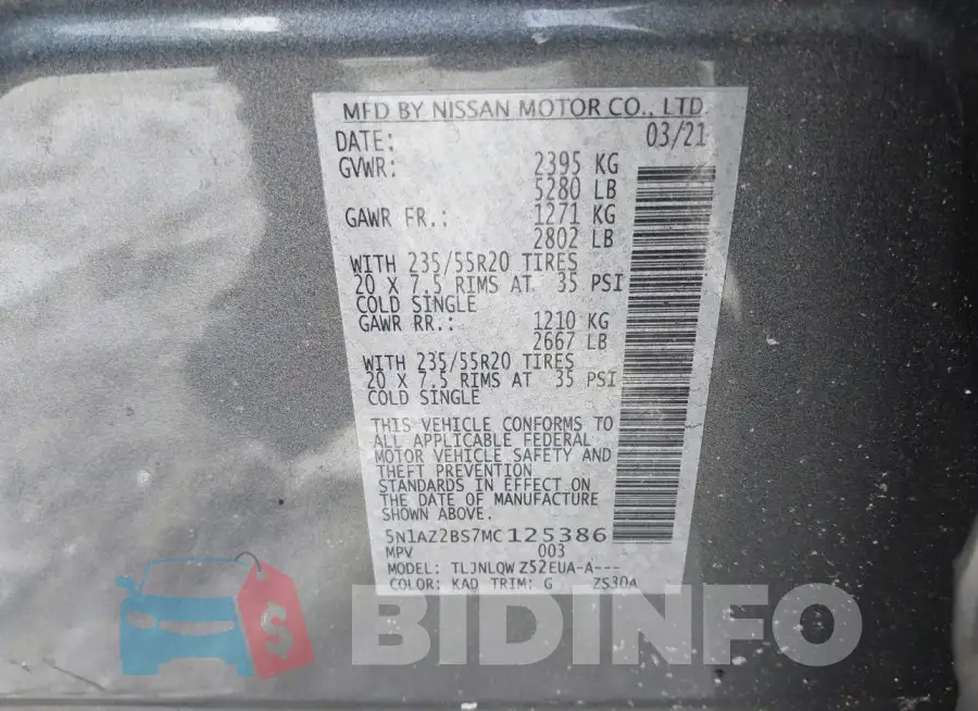 5N1AZ2BS7MC125386 Photo# 9