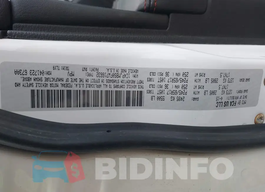 1C4PJMBS0FW716632 Photo# 9