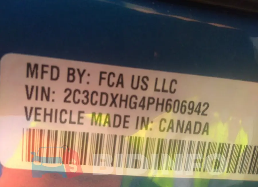 2C3CDXHG4PH606942 Photo# 9