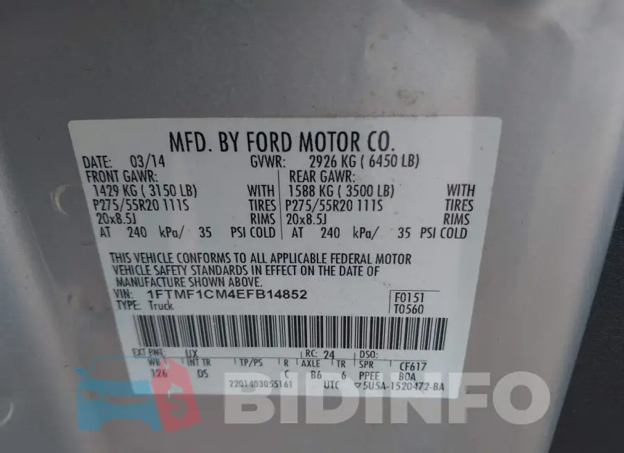 1FTMF1CM4EFB14852 Photo# 9