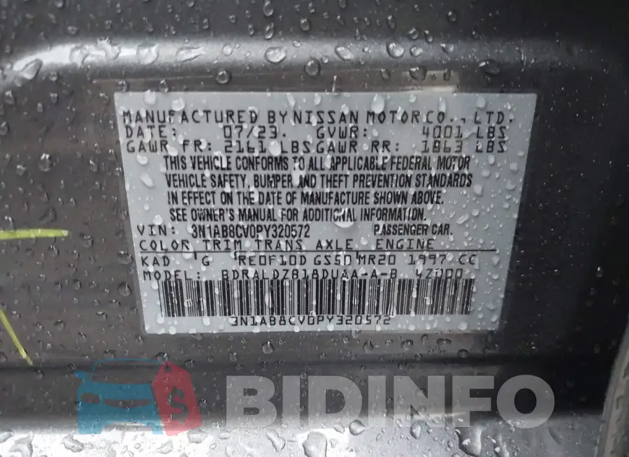 3N1AB8CV0PY320572 Photo# 9