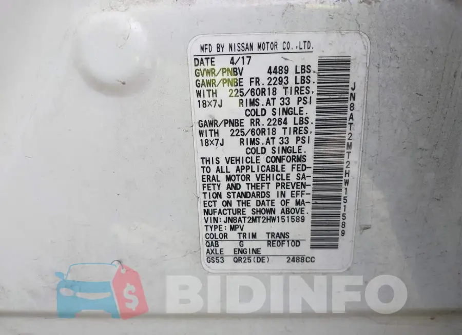 JN8AT2MT2HW151589 Photo# 9