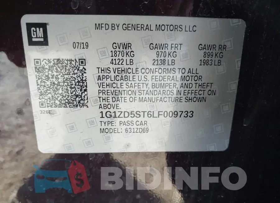 1G1ZD5ST6LF009733 Photo# 9