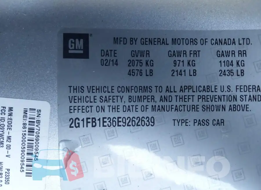 2G1FB1E36E9262639 Photo# 9