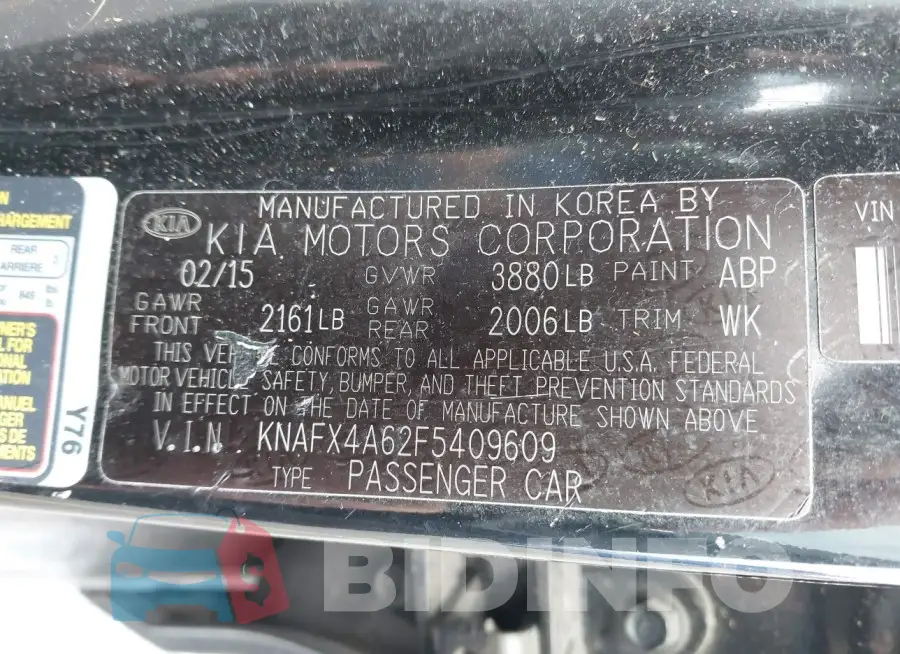KNAFX4A62F5409609 Photo# 9