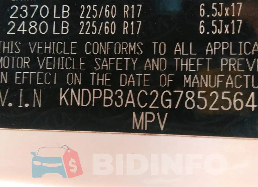 KNDPB3AC2G7852564 Photo# 9