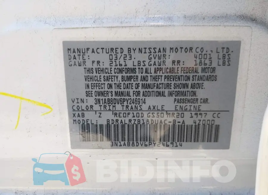 3N1AB8DV6PY246914 Photo# 9