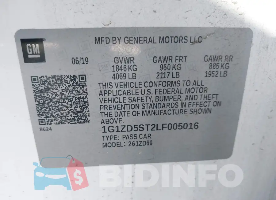 1G1ZD5ST2LF005016 Photo# 9