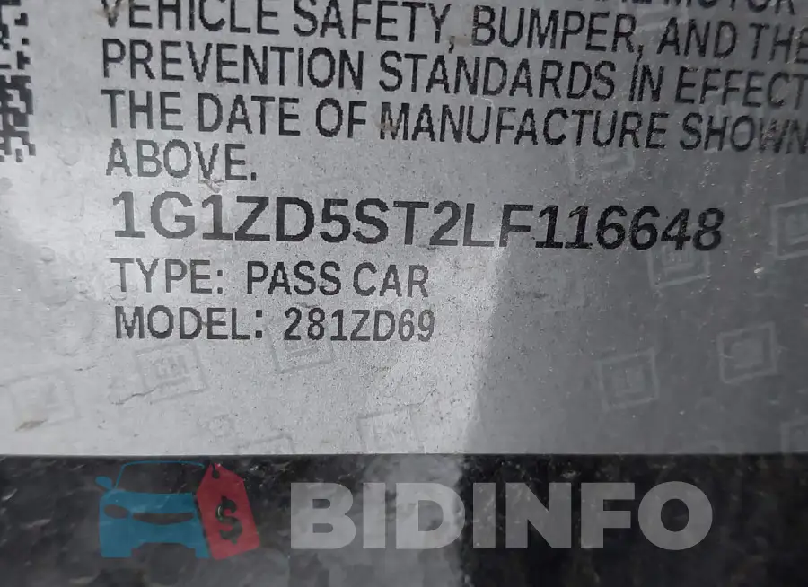 1G1ZD5ST2LF116648 Photo# 9