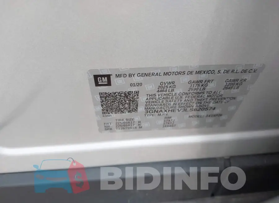 3GNAXHEV3LS620574 Photo# 9