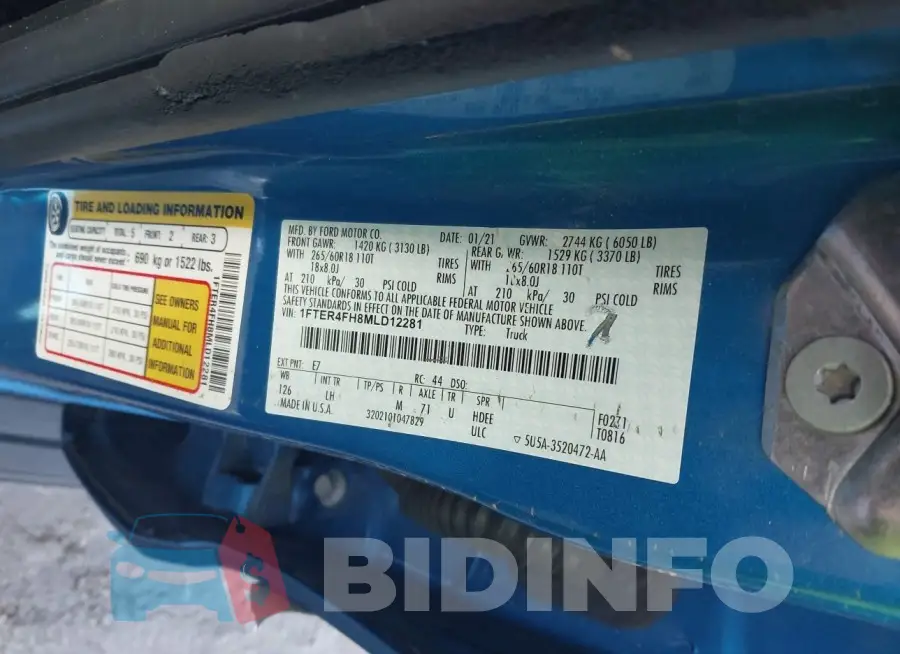 1FTER4FH8MLD12281 Photo# 9