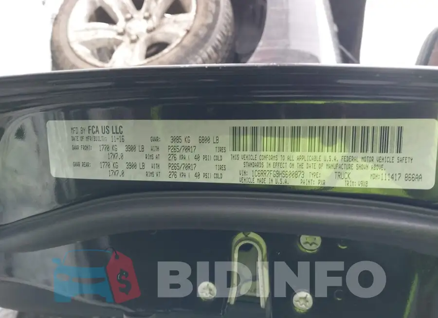 1C6RR7FG9HS600873 Photo# 9