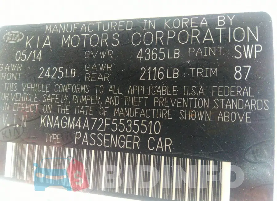 KNAGM4A72F5535510 Photo# 9