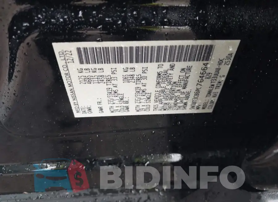 5N1BT3CB6PC764664 Photo# 9