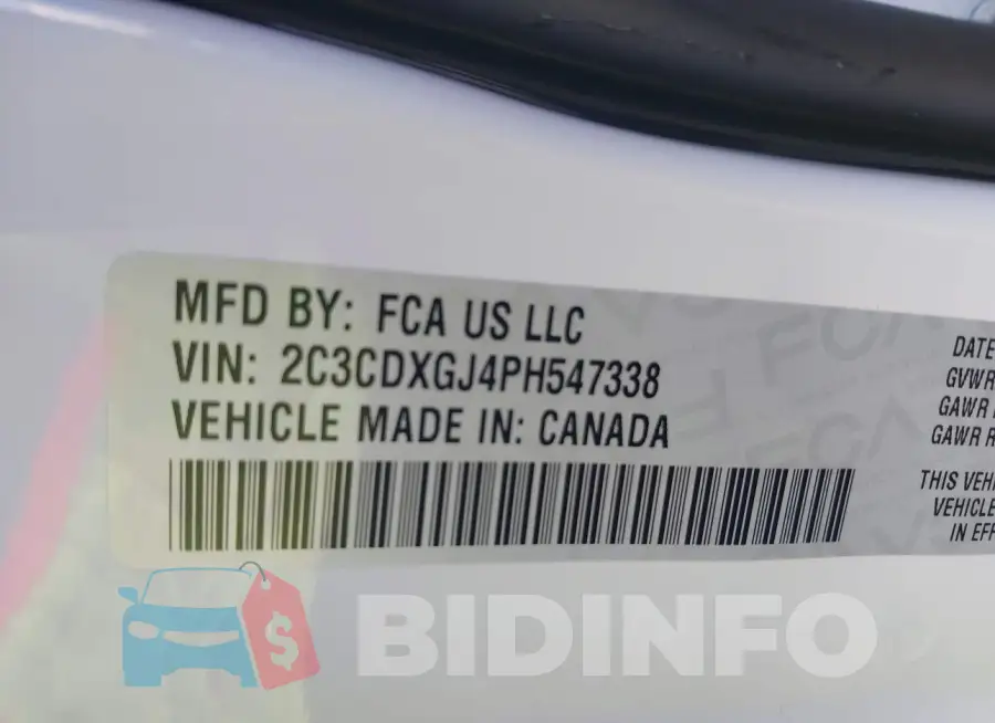 2C3CDXGJ4PH547338 Photo# 9