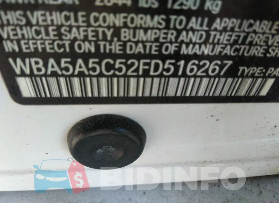 WBA5A5C52FD516267 Photo# 9