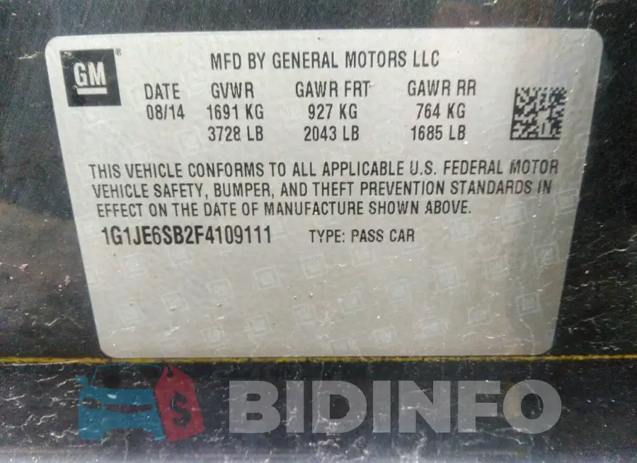 1G1JE6SB2F4109111 Photo# 9