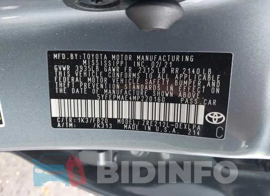 5YFEPMAE4MP220160 Photo# 9