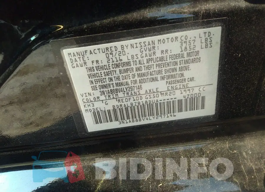 3N1AB8BV4LY297146 Photo# 9