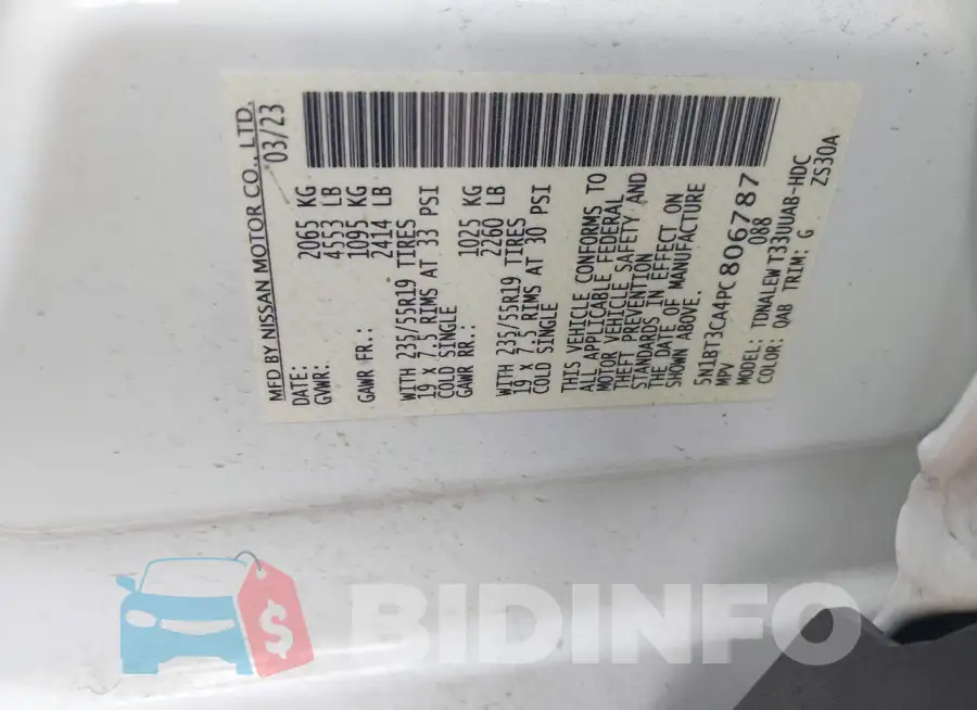 5N1BT3CA4PC806787 Photo# 9
