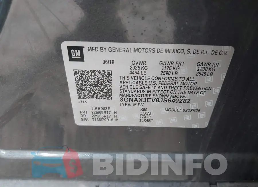 3GNAXJEV8JS649282 Photo# 9