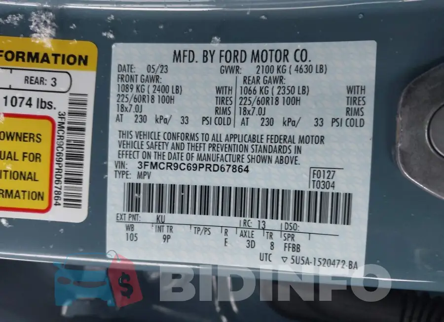 3FMCR9C69PRD67864 Photo# 9