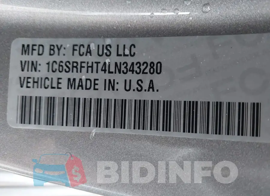 1C6SRFHT4LN343280 Photo# 9