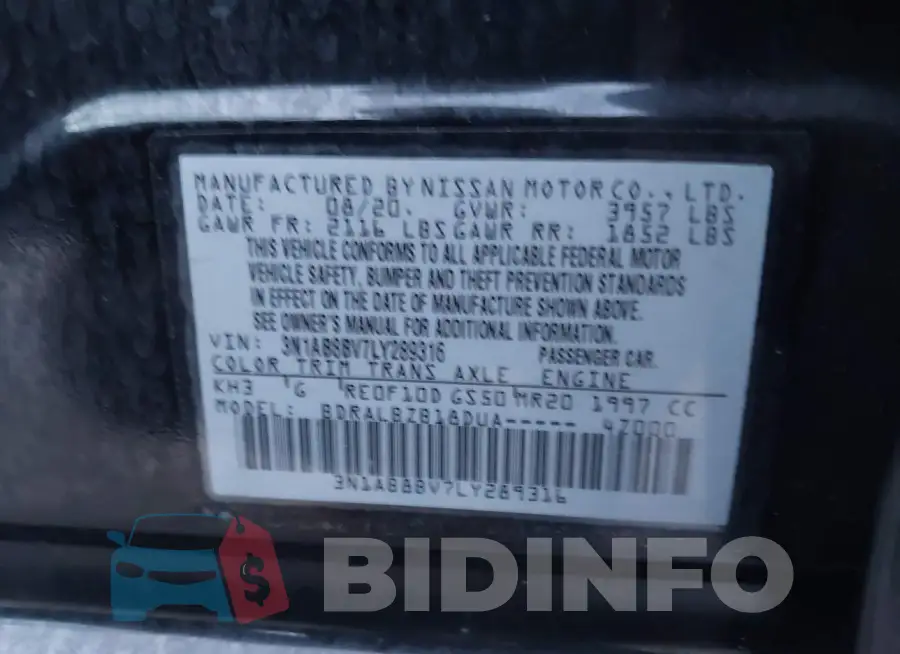 3N1AB8BV7LY289316 Photo# 9
