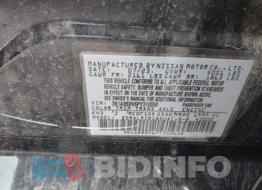 3N1AB8DV6PY310658 Photo# 9
