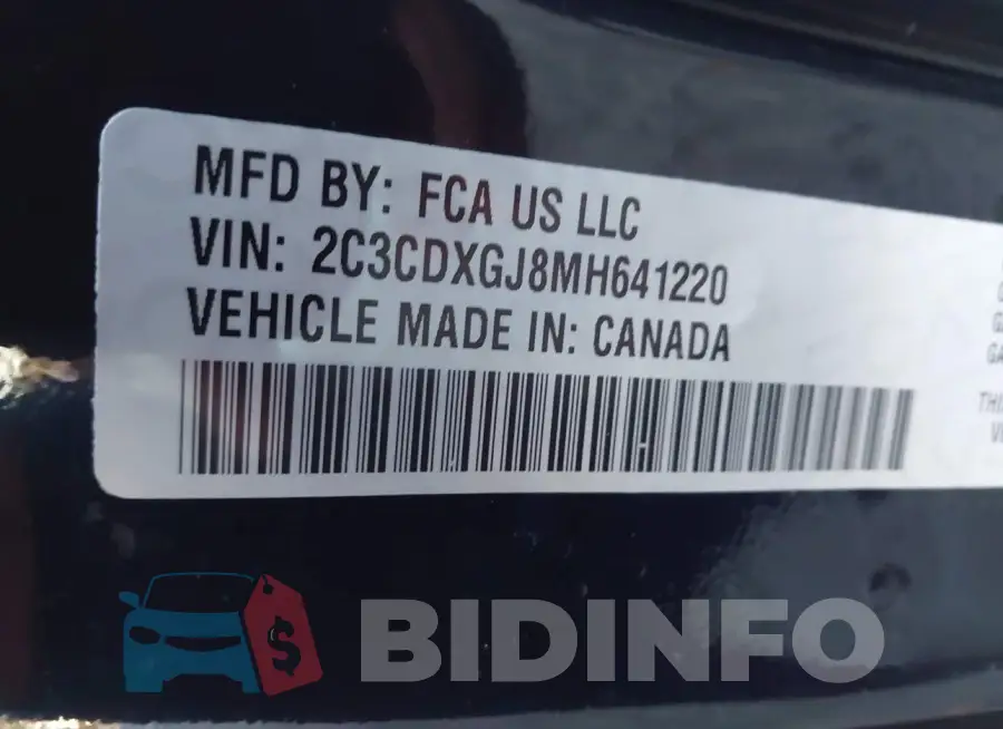 2C3CDXGJ8MH641220 Photo# 9