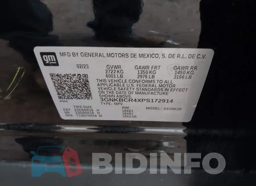 3GNKBCR4XPS172914 Photo# 9