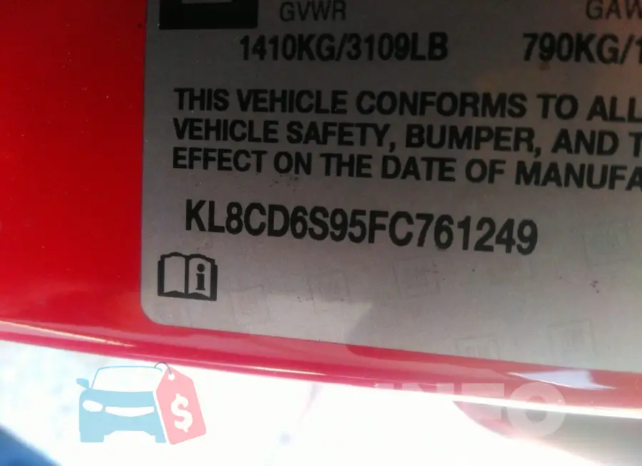 KL8CD6S95FC761249 Photo# 9