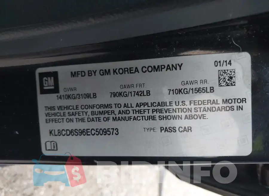 KL8CD6S96EC509573 Photo# 9