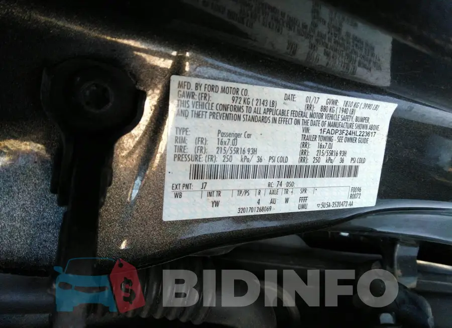 1FADP3F24HL223617 Photo# 9