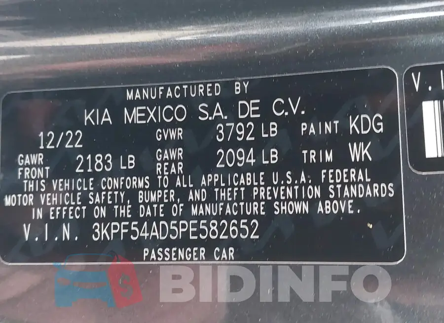 3KPF54AD5PE582652 Photo# 9