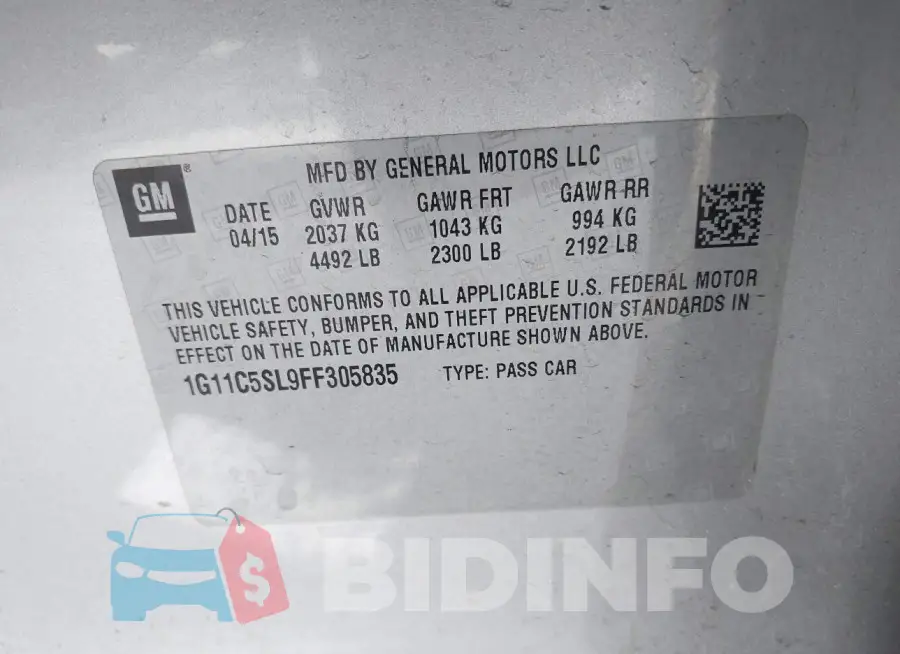 1G11C5SL9FF305835 Photo# 9
