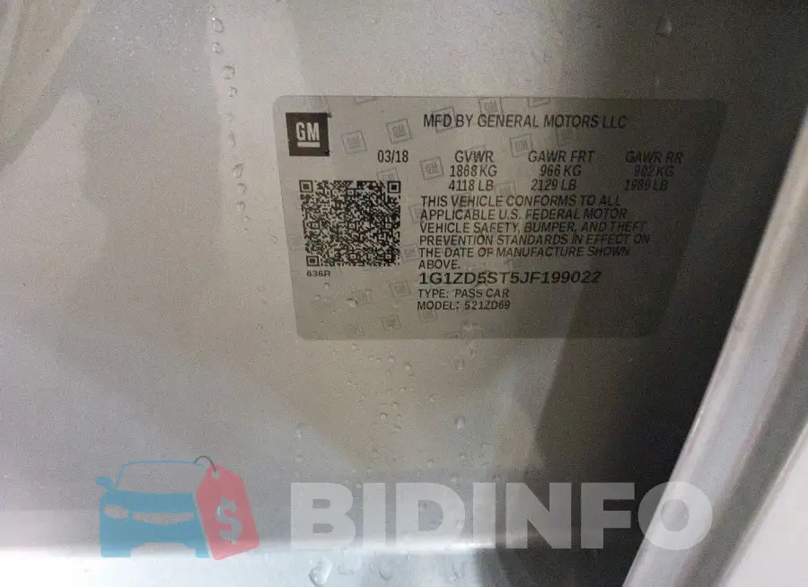 1G1ZD5ST5JF199022 Photo# 9