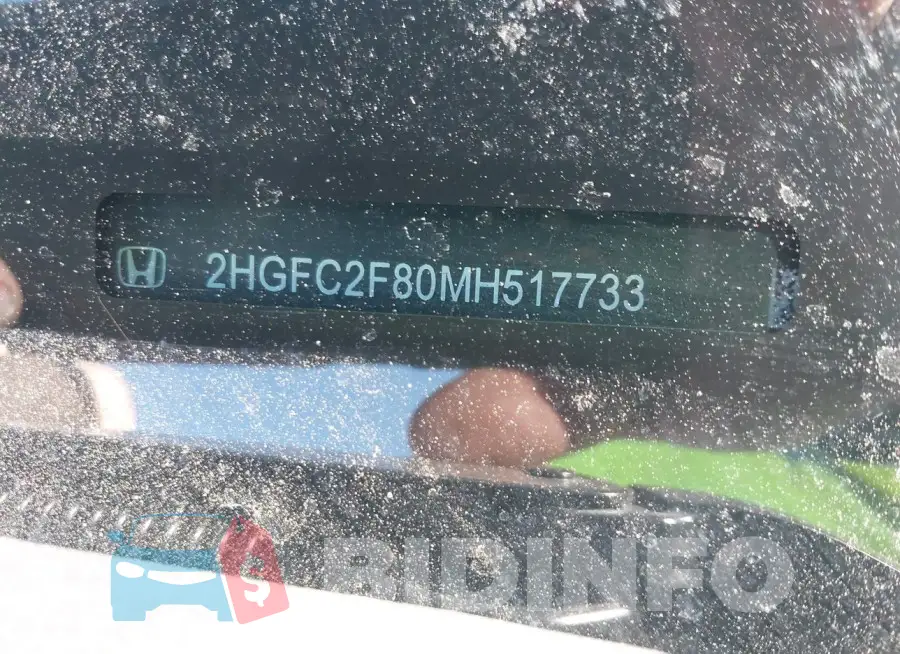 2HGFC2F80MH517733 Photo# 9