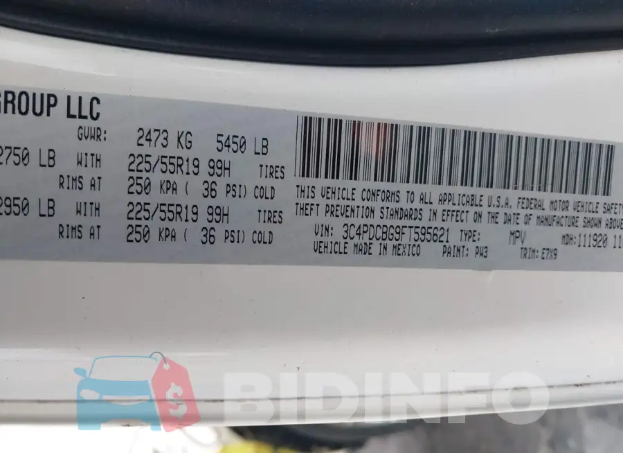 3C4PDCBG9FT595621 Photo# 9