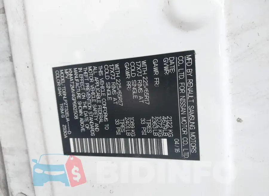 KNMAT2MV4GP682508 Photo# 9