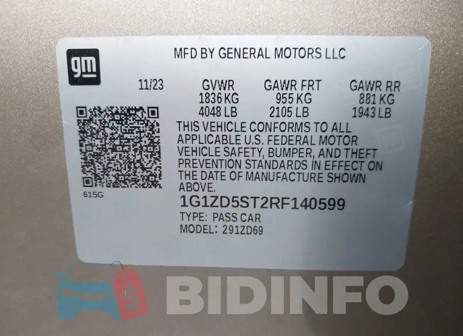 1G1ZD5ST2RF140599 Photo# 9