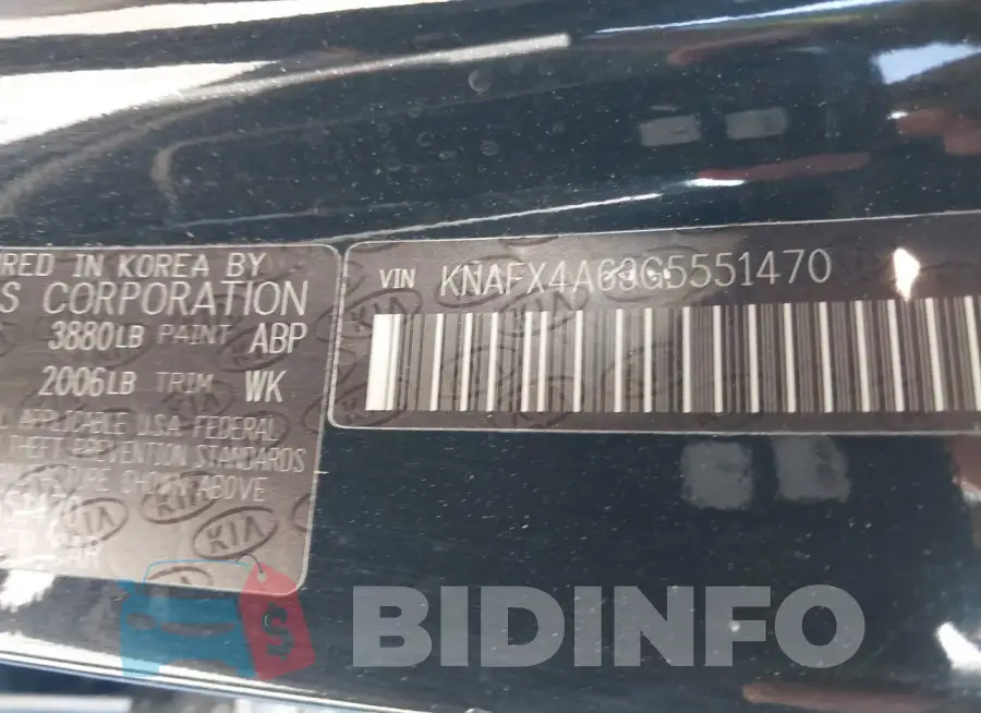 KNAFX4A63G5551470 Photo# 9
