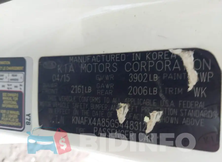 KNAFX4A85G5448312 Photo# 9