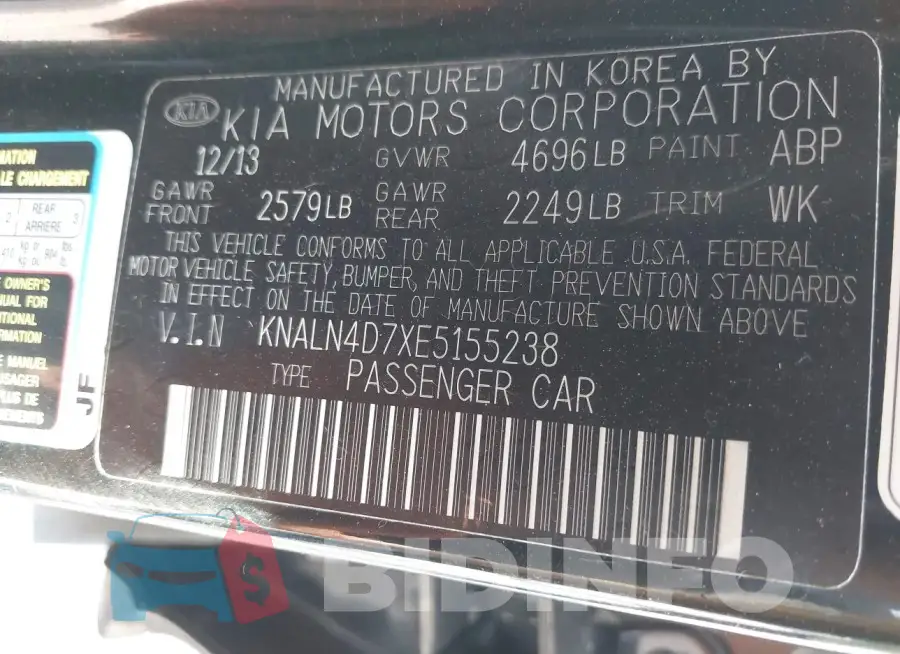 KNALN4D7XE5155238 Photo# 9