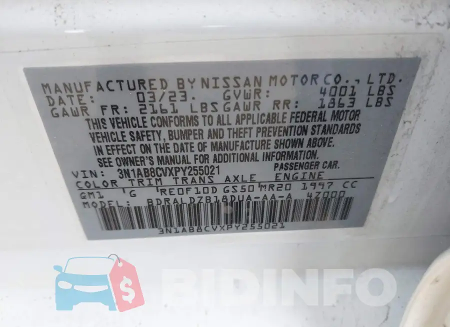 3N1AB8CVXPY255021 Photo# 9