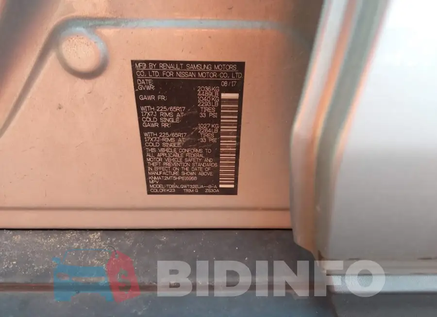 KNMAT2MT5HP616968 Photo# 9