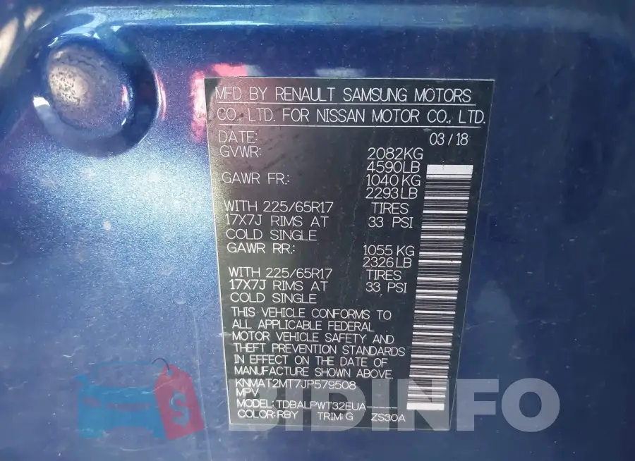KNMAT2MT7JP579508 Photo# 9